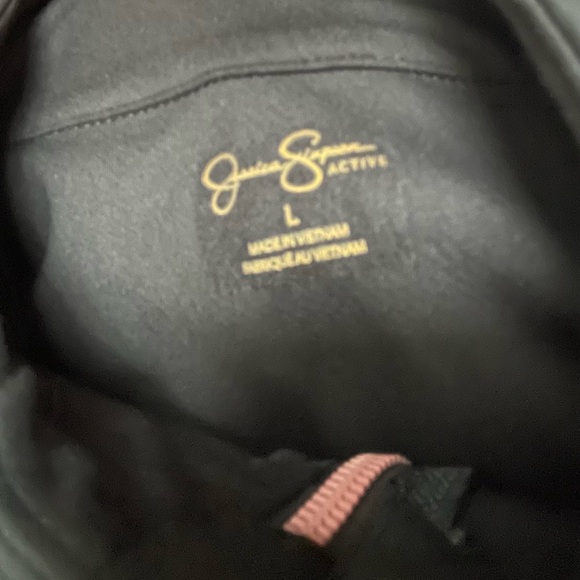 NWT Jessica Simpson black zip up size L - Picture 2 of 3